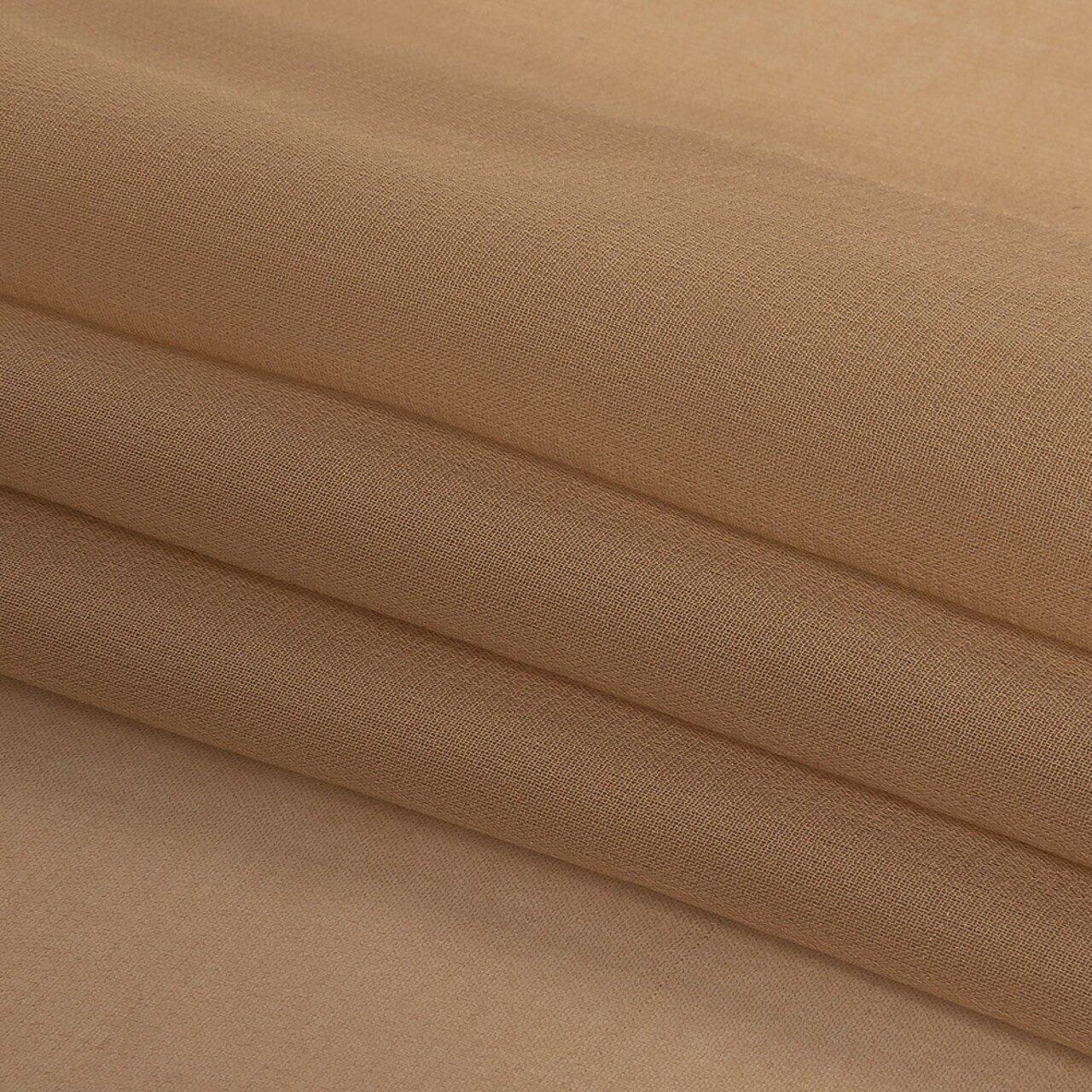 1 Yard Elegant Macaroon Beige Silk Chiffon Sheer Fabric 44 inch